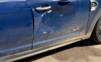 Funilaria da porta dianteira (antes)